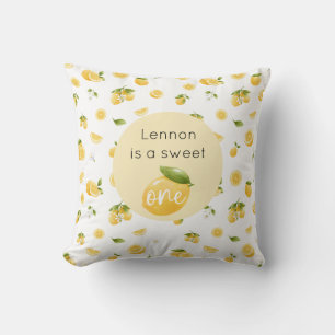 Lemon Sweet One 1st Birthday Cushion