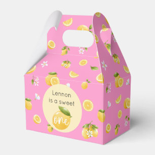 Lemon Sweet One 1st Birthday Favour Box