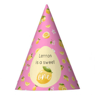 Lemon Sweet One 1st Birthday Party Hat