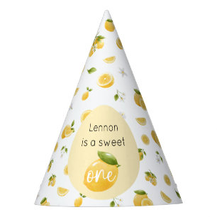 Lemon Sweet One 1st Birthday Party Hat