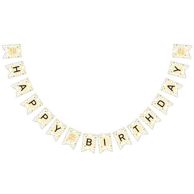 Lemon Sweet One Birthday Bunting (All)
