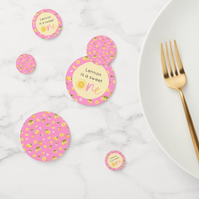 Lemon Sweet One Birthday Confetti (Group)