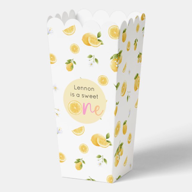 Lemon Sweet One Birthday Favour Box (Front)