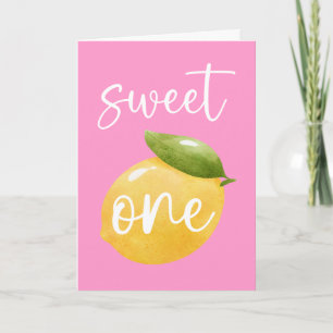 Lemon Sweet One Happy Birthday Card