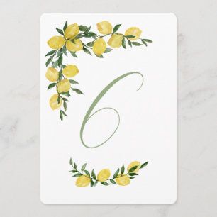 Lemon Table Number Six
