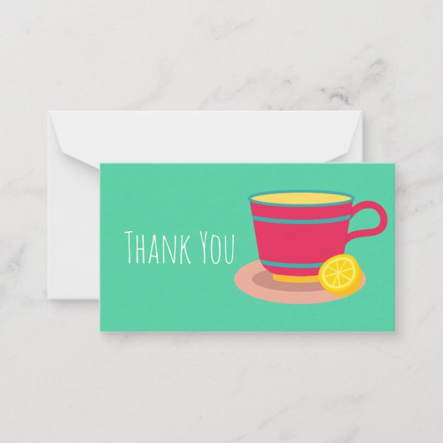 Lemon tea for tea lovers card (Front)