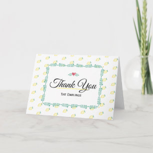 Lemon Thank You Card