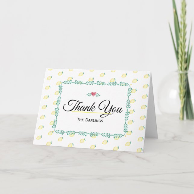 Lemon Thank You Card (Front)