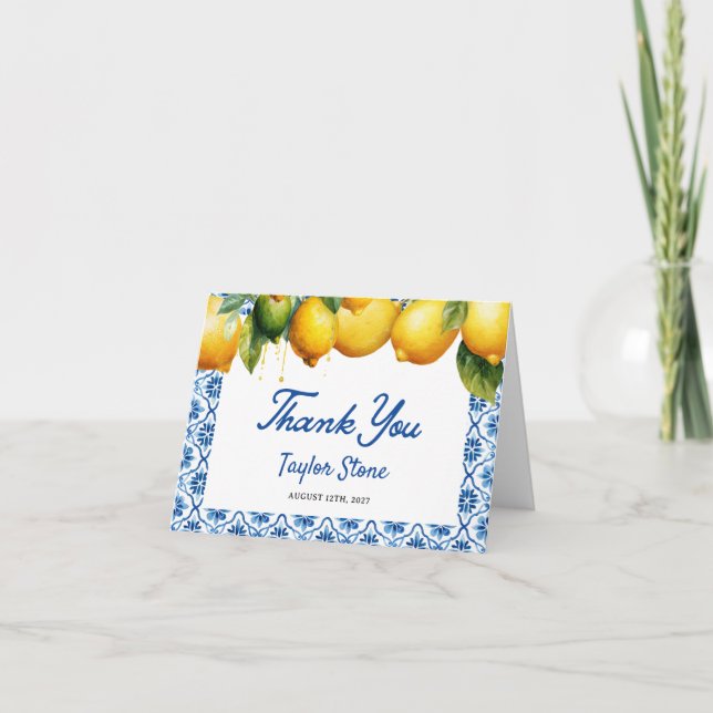 Lemon Thank You Card (Front)