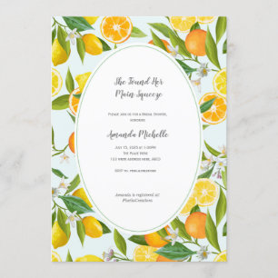 Lemon theme Bridal Shower Invitation