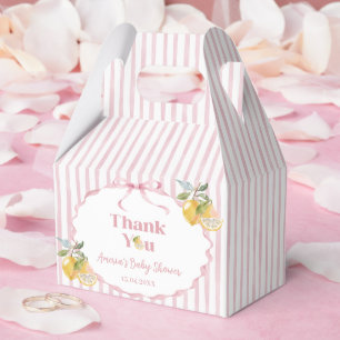 Lemon Theme Girl Baby Shower Favour Box