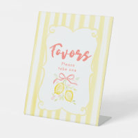 Lemon Theme Girl Baby Shower Favours