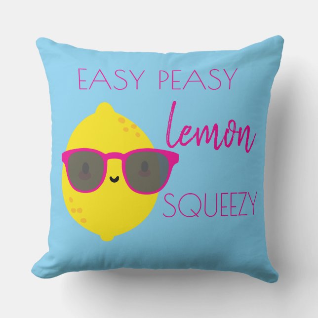 Lemon Themed Backyard Patio Decor for Home Cushion (Front)