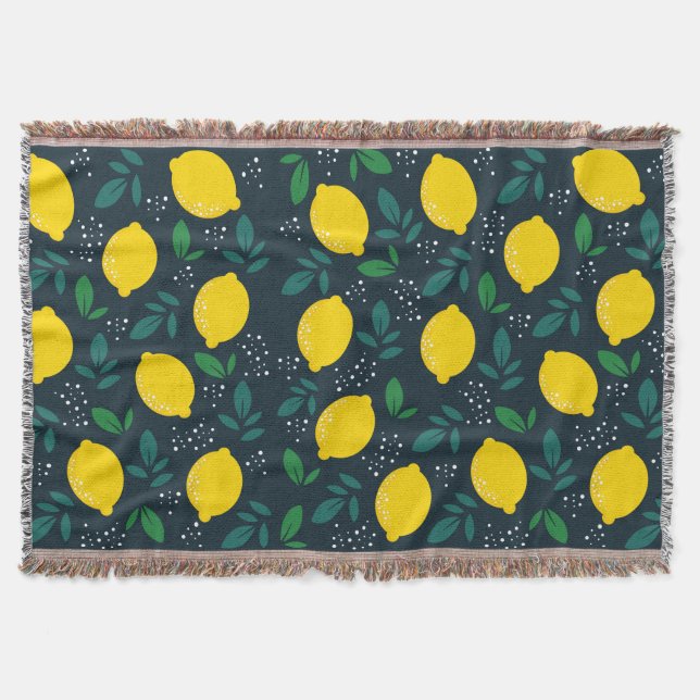 Lemon Throw Blanket (Front)