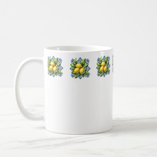 Lemon Tile Coffee Mug (Left)