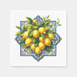 Lemon Tile Napkins