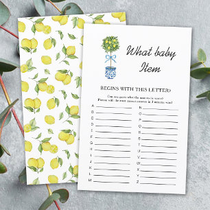 Lemon Tree Baby Shower Game