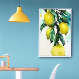 Lemon Tree Branch unframed Poster
