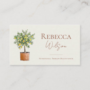 Lemon Tree Business Card Nutrional Therapist