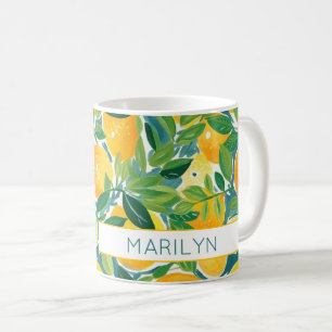 Lemon Tree Citrus Oranges Limes NAME Colorful Coffee Mug