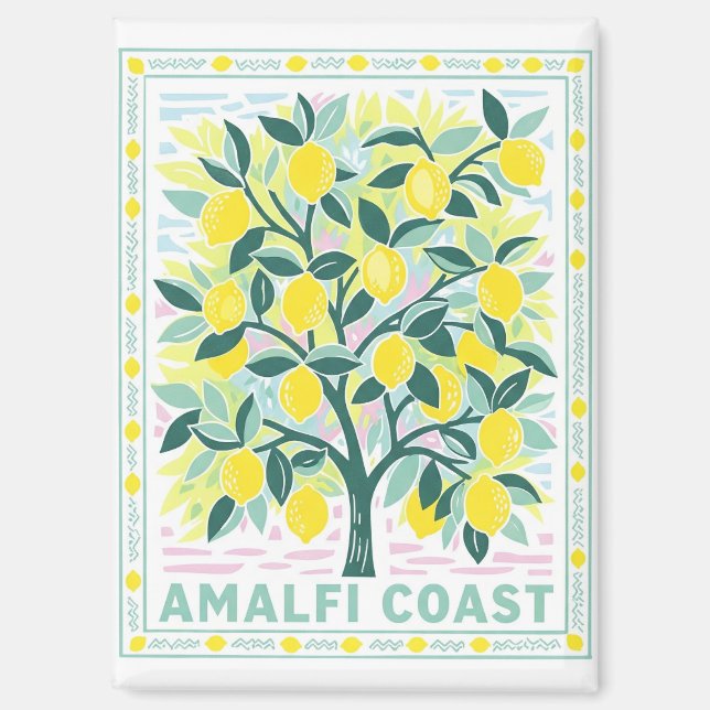 Lemon Tree in Amalfi Italy Magnet (Front)