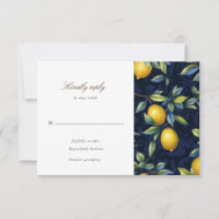 Lemon Tree Italy Destination RSVP Response Card
