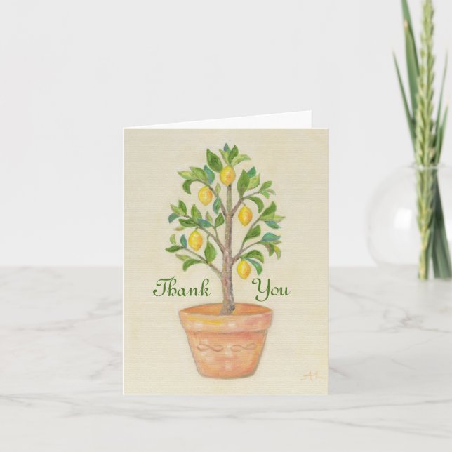 Lemon Tree thank you card (Front)