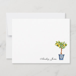 Lemon tree topiary Illustration Notes