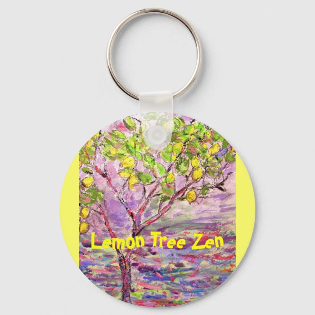 Lemon Tree Zen Key Ring (Front)