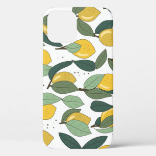 Lemon Tropical: Bright Vintage Seamless iPhone 12 Case