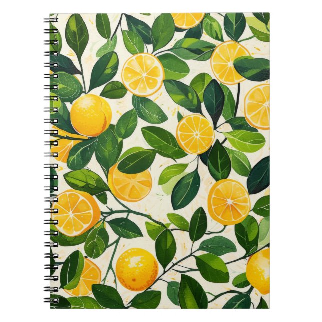 "Lemon Twist Notebook" Notebook (Front)
