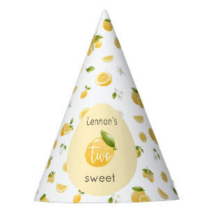 Lemon Two Sweet 2nd Birthday Party Hat