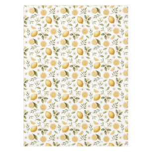 lemon-type watercolor tablecloth