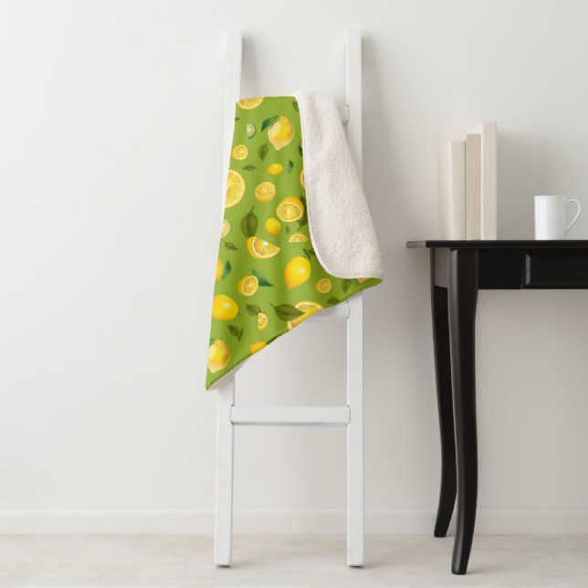 Lemon Variety 8 Sherpa Blanket (In Situ)