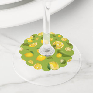 Lemon Variety 8 Wine Glass Tag
