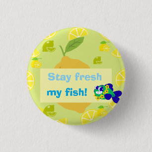 Lemon Vibes  3 Cm Round Badge