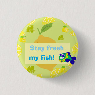 Lemon Vibes 3 Cm Round Badge