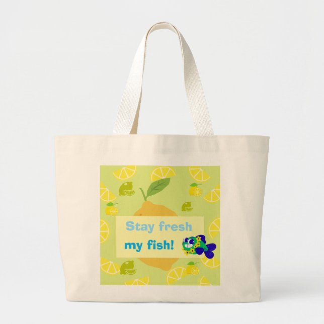 Lemon Vibes Tote Bag (Front)