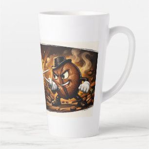 Lemon vs Coffee Duel Mug,Large Latte Mug, 503 ml Latte Mug