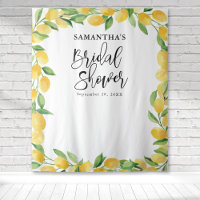 Lemon Watercolor Citrus Fruit Bridal Shower