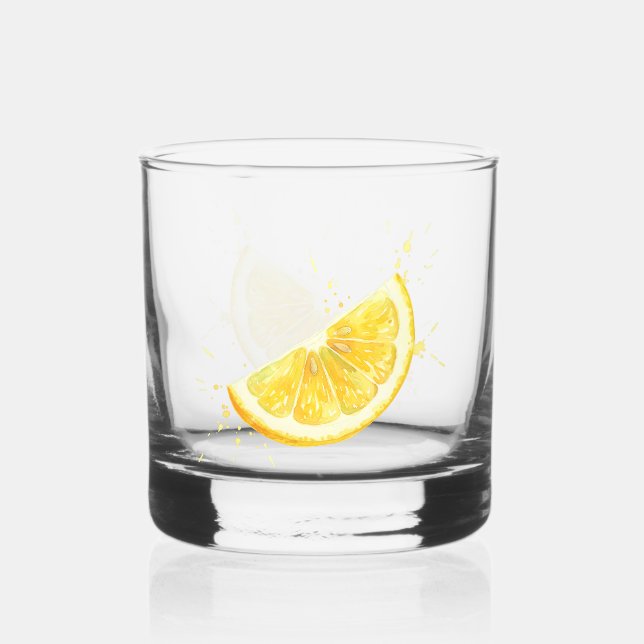 Lemon Whiskey Glass (Front)