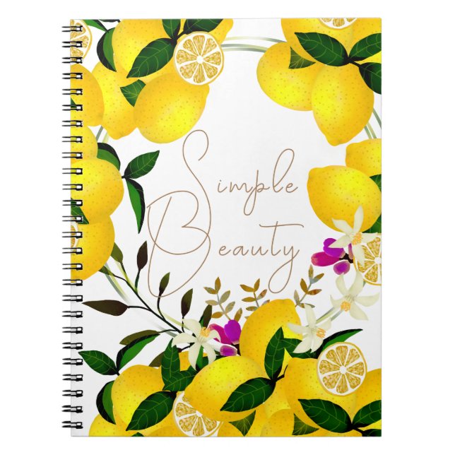 Lemon White Notebook (Front)