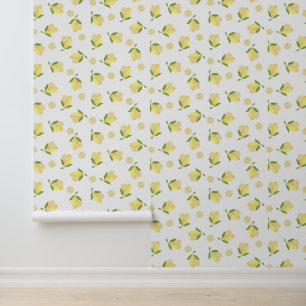 Lemon White Wallpaper