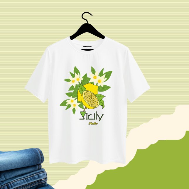 Lemon with flowers T-Shirt (Creator Uploaded)