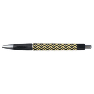 Lemon yellow and black diamond pattern