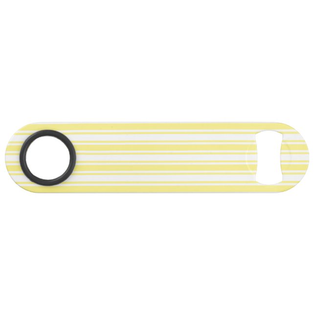 Lemon yellow and white candy stripes (Front (Horizontal))