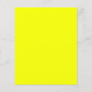 Lemon Yellow Background Colour Customise This! Flyer