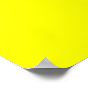 Lemon Yellow Background Colour Customise This! Poster