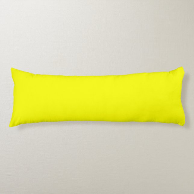 Lemon Yellow Body Pillow 20" x 54" (Front)