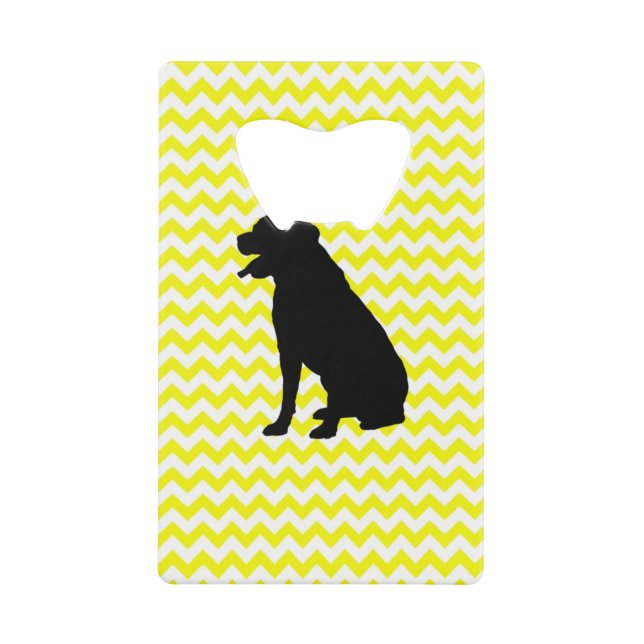 Lemon Yellow Chevron With Labrador Retriever (Front)